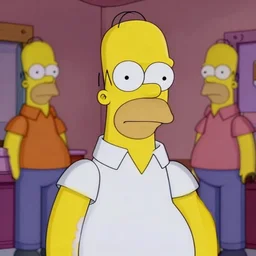 photo, sad homer simpson in an episode of the sopranos, 4 k, high detail, professional photography