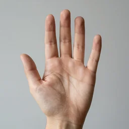 very accurate photo, very coherent image, hyper realistic photo of a female hand, open palm
