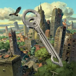 a wholesome animation key shot of a random postapocalyptic random panorama of random city, studio ghibli, pixar and disney animation, sharp, rendered in gouache painting, anime gouache key art by greg rutkowski, bloom, dramatic, dynamic lighting