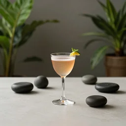 5 5 mm photo of best cocktail on a zen minimalist table with elegant houseplants in the background. highly detailed 8 k. intricate. lifelike. soft light. nikon d 8 5 0.