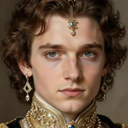 Henry Cavill as nobility, beautiful detailed eyes, cute, fantasy, intricate, elegant, highly detailed, digital painting, 4k, HDR, concept art, detailed jewelry, smooth, sharp focus, illustration, art by John William Godward