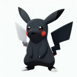 black pokemon , digital art , trending on artstation