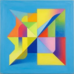 🌈 🕳!!!!!!!!!!!! geometric 4 k 8 + k by shusei nagaoka, david rudnick, airbrush on canvas, pastell!!! colours!!!, cell shaded