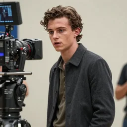 tom holland as the man with no name in the reboot of the good the bad and the ugly ( cinematic still frame shot, great detail, good quality, movie made in 2 0 2 2, newer movie cameras, grealy illustrated, photo - realistic, 8 k, uhd )
