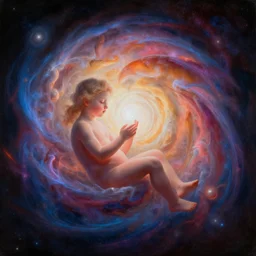 a painting of the birth of the universe, stylized, beautiful, unimaginable, very high detailed, sharp focus, trending on artstation, cgsociety, deviantart