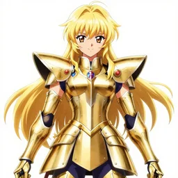 royal princess in gold and white armor, hidari, color page, tankoban, 4K, tone mapping, Akihiko Yoshida.