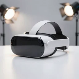 photo still of a futuristic vr headset, 8 k, studio lighting bright ambient lighting key light, 8 5 mm f 1. 8