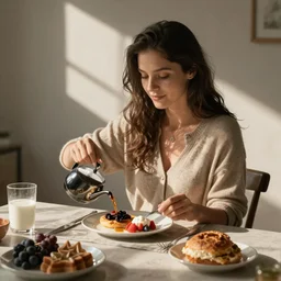 artchick making breakfast