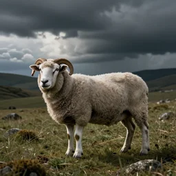 one-line art grafic the sheep