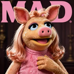 mad magazine cover photo portrait caricature miss piggy muppets
