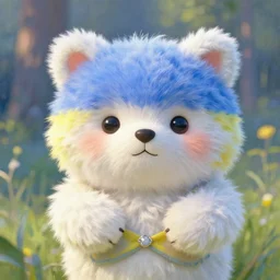 war in ukraine. fluffy and cute. claude monet style
