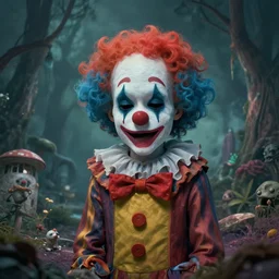 a surreal and fantastic vision of the end of the world, dreamed by a sad clown
