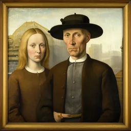 American Gothic painting by Hieronymus Bosch