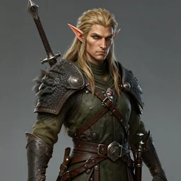highly detailed concept art portrait of a wood elf ranger from warhammer, hdr studio lighting, artstation