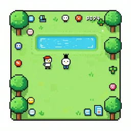 A picture of the 2024 version of reddit pixel art project r/place
