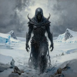 menacing absence trailblazer Antarctica glacial cult incomprehensible reality ambience, realistic fantasy, oil painting, extremely high detail, photorealistic, cinematic lighting, oil painting, intricate line drawings, 4k resolution