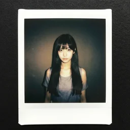 atmospheric Polaroid photograph of Rika furude in the backrooms, professional photography