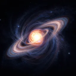 4 d expanding universe flattened in radial direction
