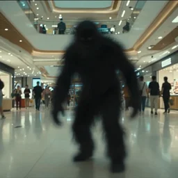 beautiful cctv found footage of shadow creature lurking in a mall