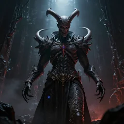 the antichrist cyberpunk, dark, fantasy, apocalyptic, volumetric illumination