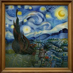 guernica painting in the style of van gogh, 4 k