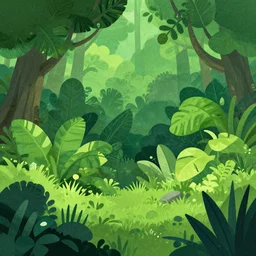 ( ( dot shaded ) ), editorial illustration habitat 6 7 lush overgrowth, foliage, ivy, flowers, trees, modern art deco, colorful, ( ( mads berg ) ), christopher balaskas, victo ngai, rich grainy texture, finely detailed, dynamic, wide angle, intricate, ( ( risograph ) ), cinematic, fog, sharp focus