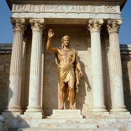 the image is a lost hollywood film still 1 9 8 0 s photograph of the greek god hades's holiest shrine. vibrant cinematography, anamorphic lenses, crisp, detailed image in 4 k resolution.