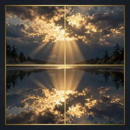 disturbed reflections by disney concept artists, blunt borders, rule of thirds, golden ratio, godly light, haunting, beautiful!!