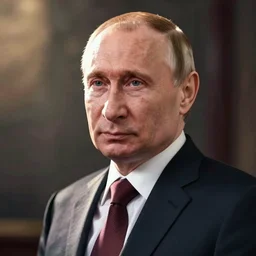 model of person looking like vladimir putin in marvel universe, photorelistic, cool view