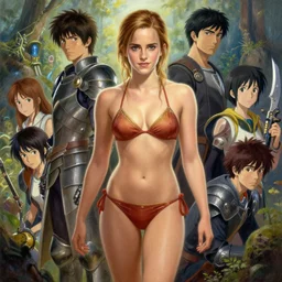 highly detailed painting of emma watson wearing a bikini knight armor, stephen bliss, 8 k, by greg rutkowski, loish, rhads, artgerm, ferdinand knab, makoto shinkai and lois van baarle, ilya kuvshinov, rossdraws, global illumination, radiant light, detailed and intricate environment