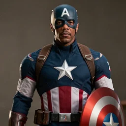 film still of Samuel L Jackson as Captain America, in new Avengers film