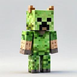[ minecraft creeper ] has a [ shiba inu head ]! trending on artstation 3 d render unreal engine 5 zbrush! zbrush contest winner award winning intricate full - body!! golden ratio centered artstation hd artstation concept