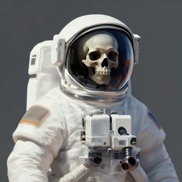a digital painting of a astronaut without a helmet and skulls in place of their heads floating in a bright colorful alien ocean surrounded by limes!!!!!!, sharp focus, retro futuristic by todd schorr