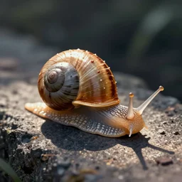 a beautiful illustration of a little plectostoma sciaphilum snail by rory mcewen