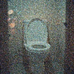 toilets, moody, cinematic colors, bokeh