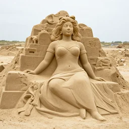 Dafne keen, Sand sculpture