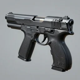 digital art of a gun