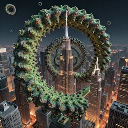 mandelbrot city 8k ultradetail trending on artstation