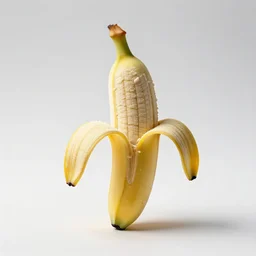 hand-painted banana split, studio product photography, isolated on a pure white background, centered, entire object in frame, sharp focus, soft studio lighting