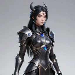 a futuristic 3D render portrait of Lilith from Diablo 4 the queen of the dark wearing noldoric armor made of metal with massive horns on her head covered in intricate veins surrounded by an aura of blood, dynamic lighting, mech character concept art, high contrast, a sense of horror, hard surface metal, photorealistic metal, surface imperfection, unreal engine, octane render, dark fantasy concept art, Daytoner artstation, vitaly bulgarov, cgsociety