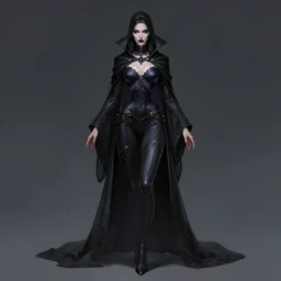 dark sorceress full body and human anatomy, highly detailed, zeronis style, artstation, soft light, sharp focus, illustration, character design, concept art