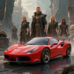 an super sportive car designed by ferrari and porsche, kingsman, artstation, an epic fantasy, cinematic lighting, hyper, sharp focus, by greg rutkowski and wolp. 3 d render. cinema 4 d. unreal engine
