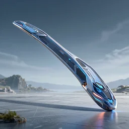 a photo of a futuristic boomerang