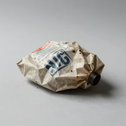 archival photo of a piece of trash, photorealistic, studio photo