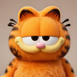 bald garfield in real life, garfield has no hair on the top of his head, bald spot on his head, photo