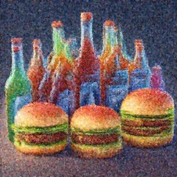 A beautiful artwork illustration, detailed, level design, third person, Anime Sprite Bottles, Fortnite, Hamburgers, subsurface scattering, realistic, featured on Flickr, wide angle, horizontal orientation, very coherent, cinematic, hyper realism, high detail, octane render, 8k