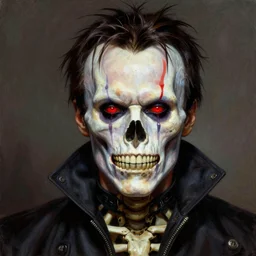 ultra realistic portrait painting of skeletor as hannibal lecter, art by frank frazetta, 4 k, ultra realistic, highly detailed, epic lighting