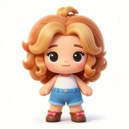beautiful portrait character design a chibi cute fluffy pamela anderson, style of maple story and zootopia, official artwork portrait studio lighting by jessica rossier and brian froud and gaston bussiere