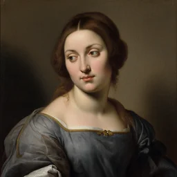 a portrait of a woman in the style of agostino arrivabene
