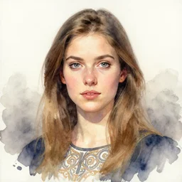 a painting of djavulen trending on artstation in the style of greg rutkowski, bosnian, watercolor, portrait, beautiful